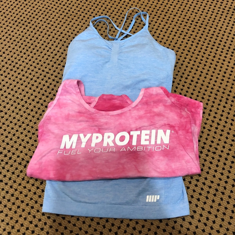My Protein gym tops one with a built in bra